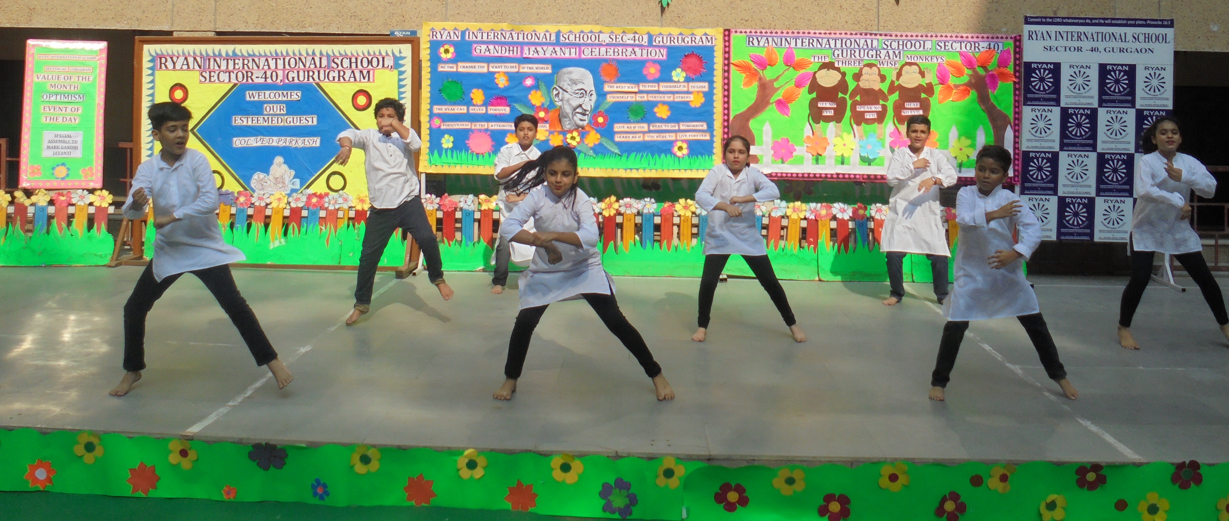 Gandhi Jayanti Celebration - Ryan International School, Sector 40 , Gurgaon